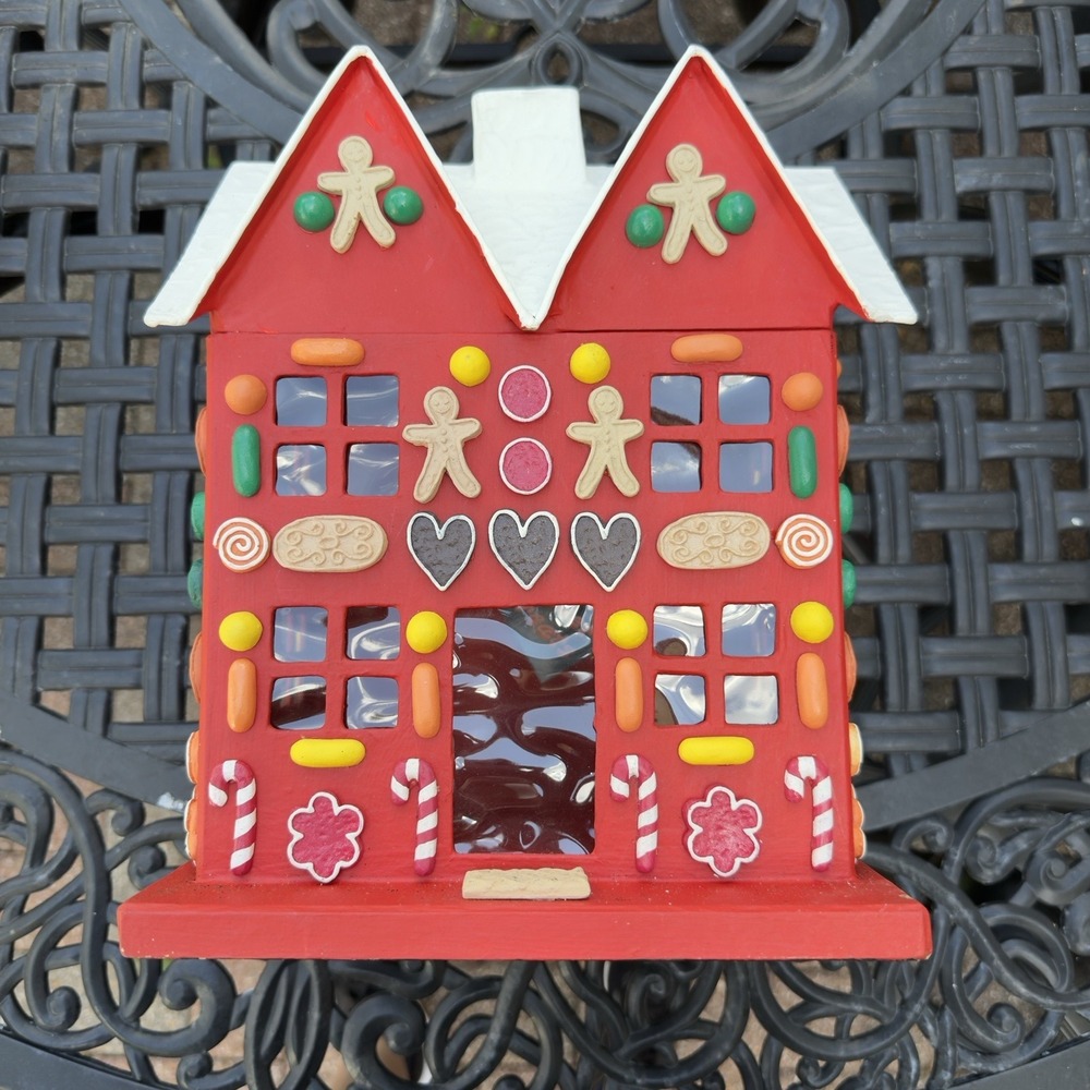 Dept 56‎ Sweet Treats Christmas Gingerbread House Box Candy Cottage Paper Mache